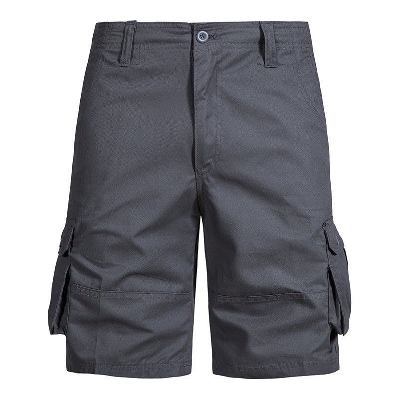 Men’s Pure Cotton Multi-Pocket Cargo Shorts