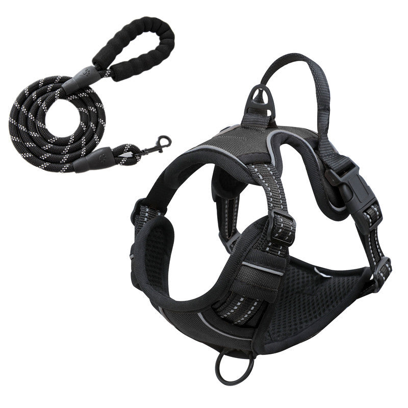No Pull Dog Harness with  A Free Heavy Duty 5ft Dog Leash