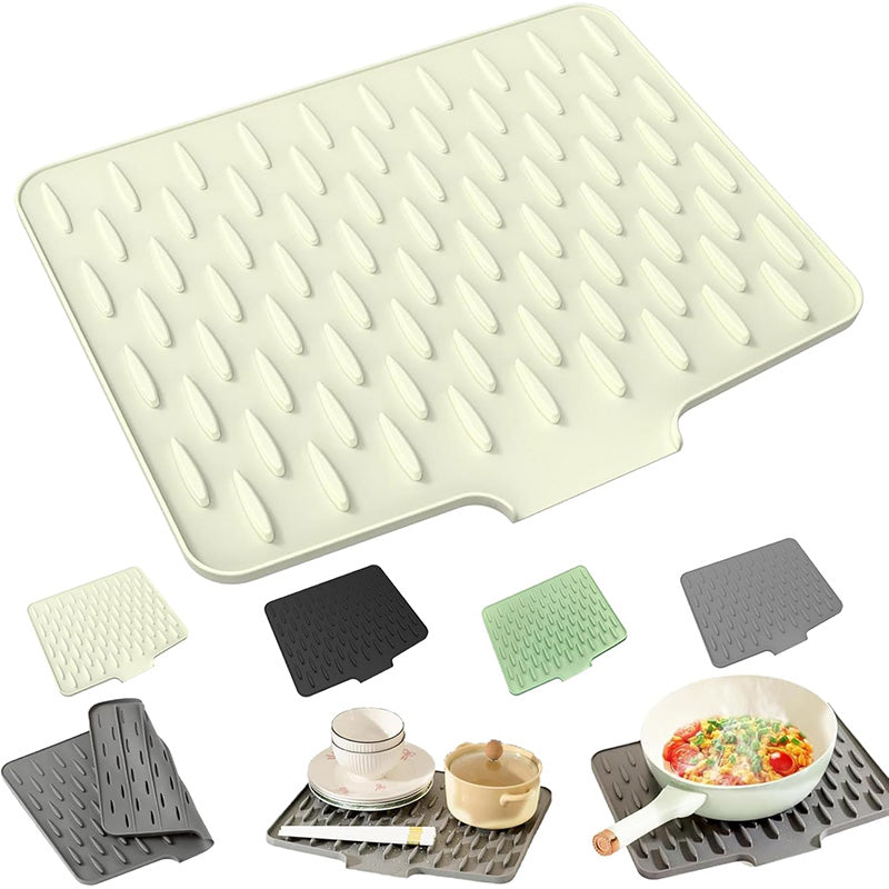 Silicone Quick-Dry Drain Mat for Kitchen