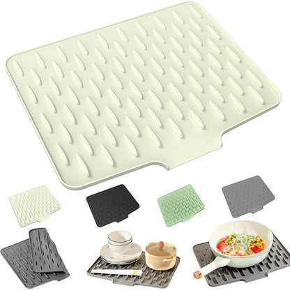 Silicone Quick-Dry Drain Mat for Kitchen