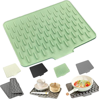 Silicone Quick-Dry Drain Mat for Kitchen