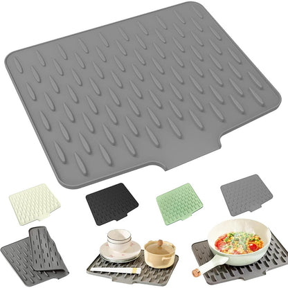 Silicone Quick-Dry Drain Mat for Kitchen