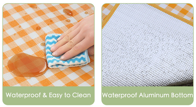 Waterproof Picnic Blanket with Carry Bag Included - Foldable, Sandproof & Extra Thick